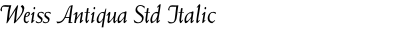 Weiss Antiqua Std Italic